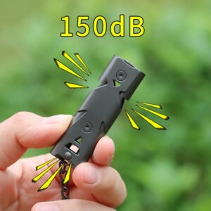 Apito de Emergência 150dB – Alta Frequência com Tubo Duplo