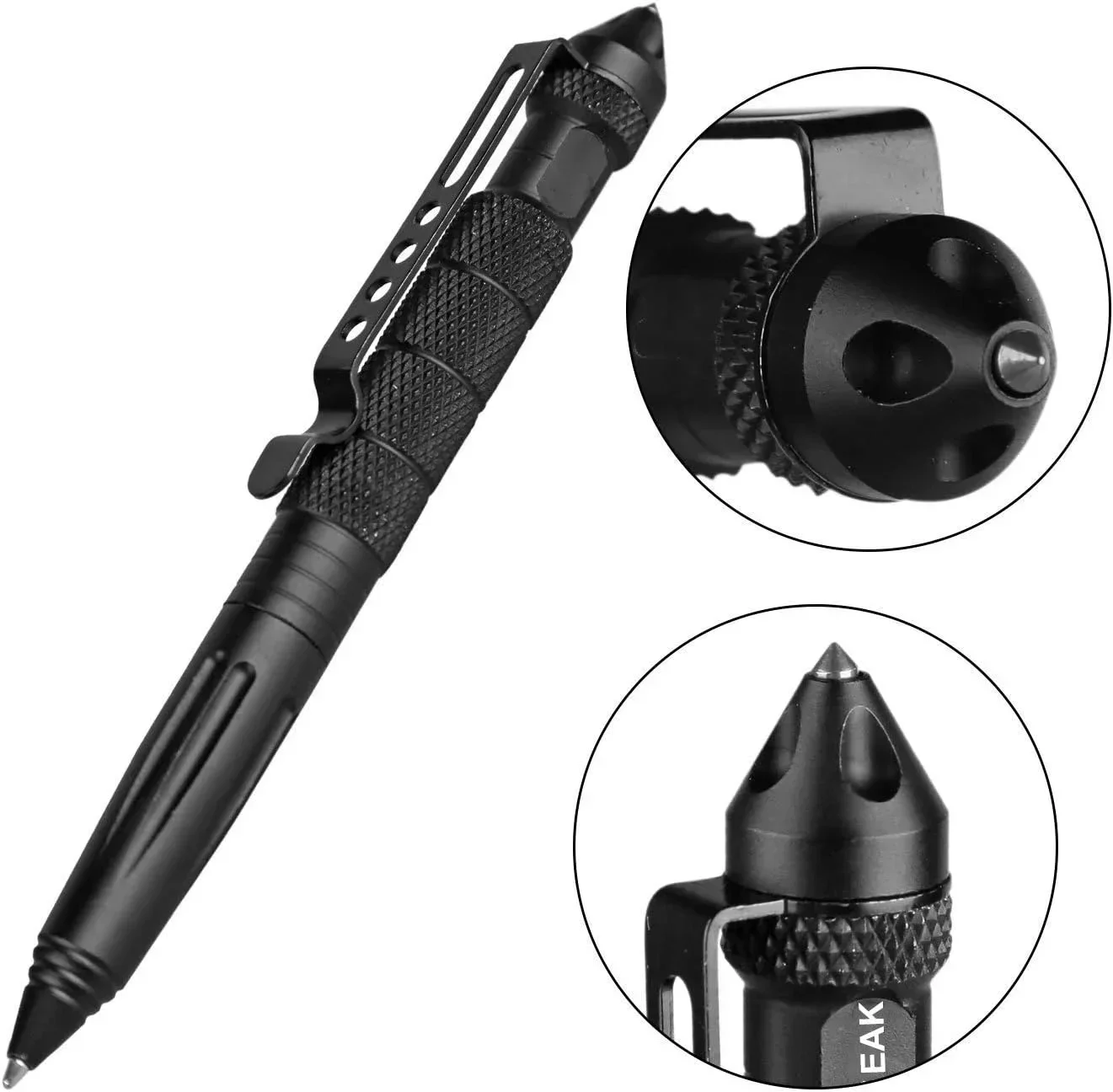Caneta Quebra-vidros de Autodefesa com Ponta de Tungstênio