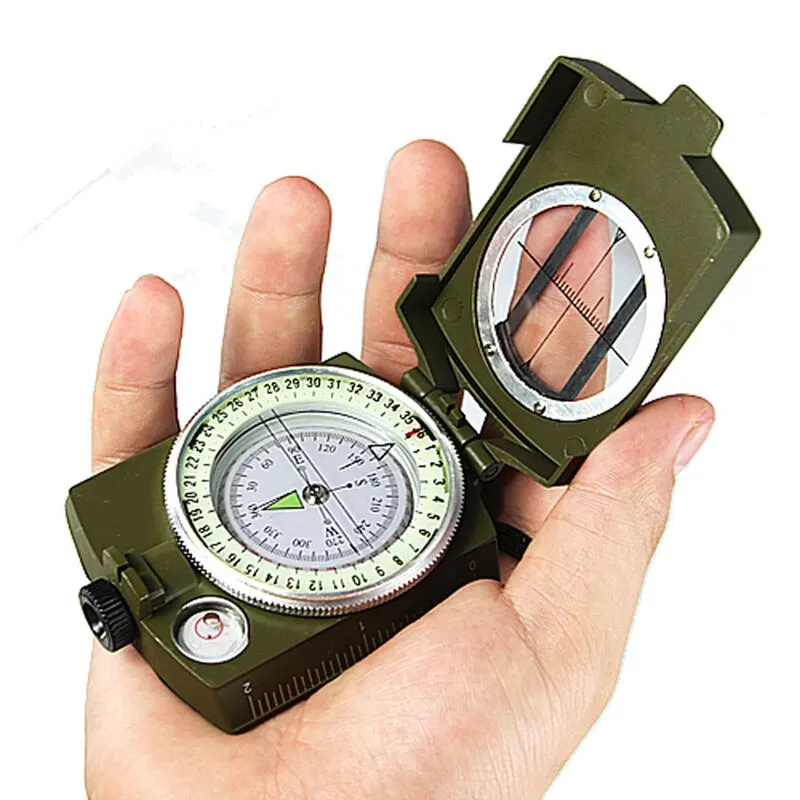 Bússola à Prova D’água – Alta Precisão com Mira Lensática, Resistente e Luminescente