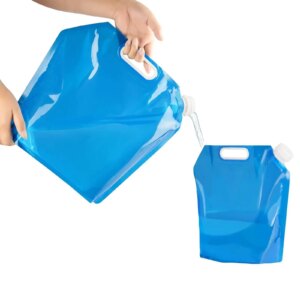 Recipiente de Água Dobrável para Camping – 5 L ou 10 L, BPA-Free, Reservatório Portátil com Torneira